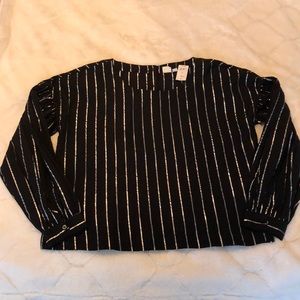 GAP Black and Silver Blouse
